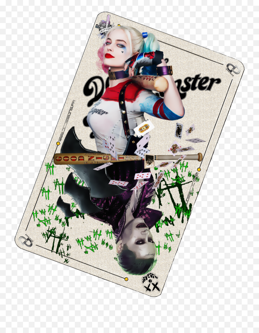 Joker - Harley Quinn Cards Png Emoji,Suicide Squad Emoji Facebook