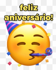 Parabéns - Iphone Celebrating Emoji Png,Emoticon Feliz