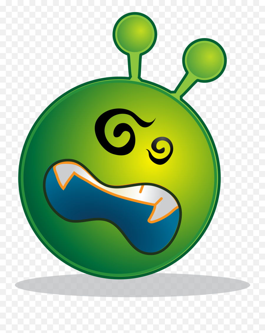 Filesmiley Green Alien Kosvg - Wikipedia Emoticon Emoji,Large Lol Emoticons