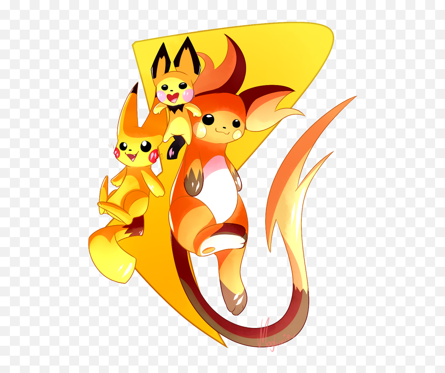 Pikachutwitter - Pichu Pikachu Raichu Gorochu Cut Img Emoji,Pikachu's Emotions Pokemon Yellow