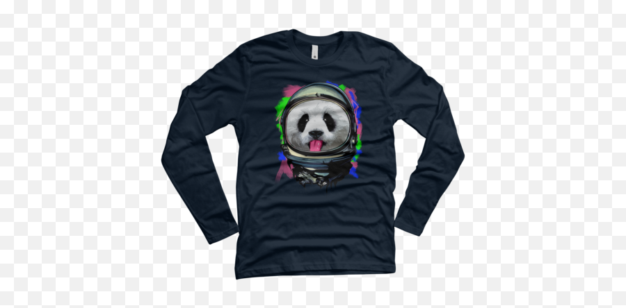 Best Panda Menu0027s Long Sleeve T - Shirts Design By Humans Long Sleeve Shirt With Design Emoji,Emoticon Chinese Panda