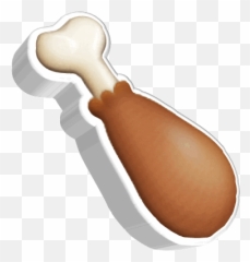 Chicken Legs Emoji Apple 1 - Gif Chicken Leg Piece,Chick Emoji