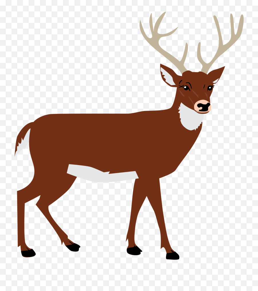 Clipart Reindeer Icon Clipart Reindeer Icon Transparent - Clip Art Deer Png Emoji,Reindeer Emoji