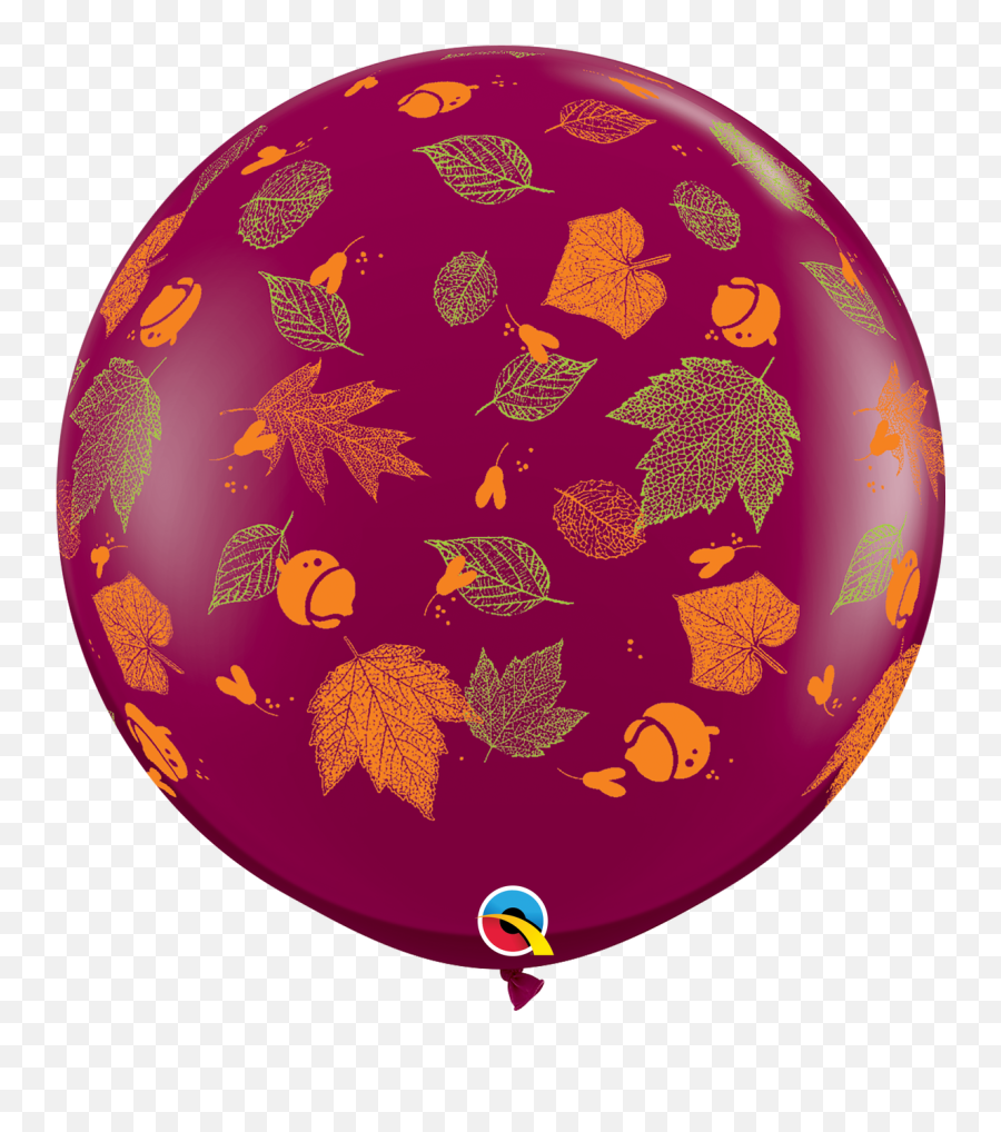 36q Autumn Leaves Print 2 Count - Havinu0027 A Party Decorative Emoji,Mask Leaves Emoji
