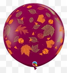 36q Autumn Leaves Print 2 Count - Havinu0027 A Party Decorative Emoji,Mask Leaves Emoji