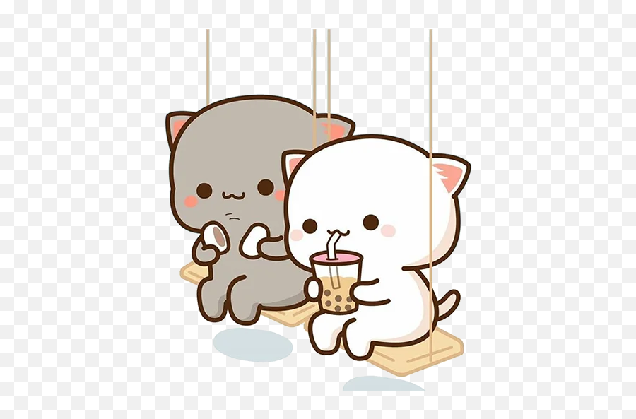 Telegram Sticker From Peach And Goma By Vasim Pack Emoji,Wechat Hug Emoji