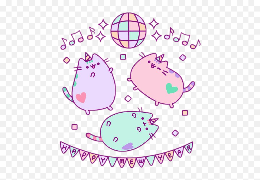 Party Items Sticker Challenge - Pusheen The Cat Emoji,Emoji Party Supplies