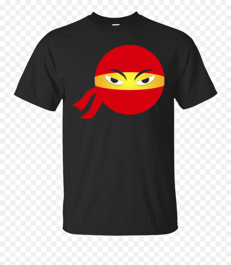 Ninja Emoji T - Shirt Emoticon Red Fighter Eyes Face Tshirt,Emoji With Lots Of Eyes