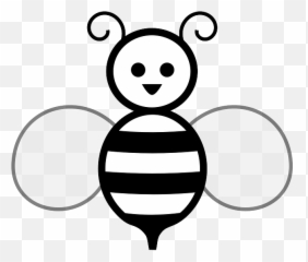 Honey Bee Wasp Bee - Black And White Clip Art Bee Emoji,Unicorn Emoji Tinder