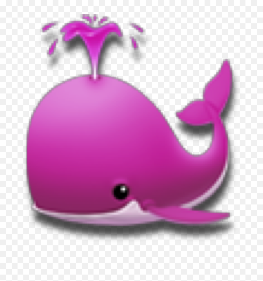 Whaleemoji Emoji Pink Whale Sticker - Dolphin,Hole Emoji