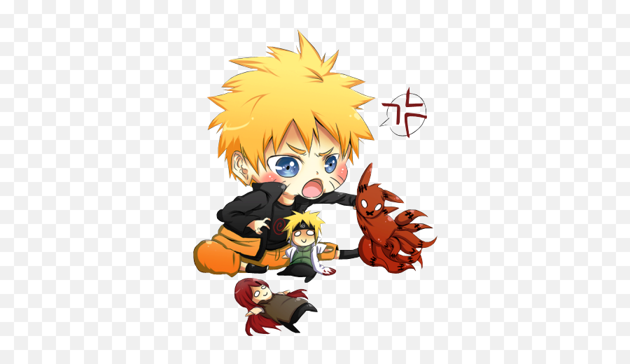 Naruto Chibi - Chibi Naruto Nine Tailed Fox Emoji,Naruto Emojis Android