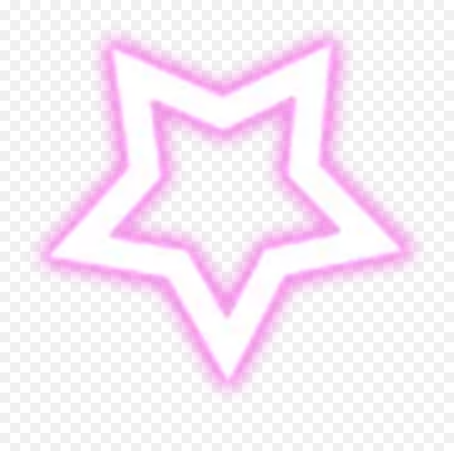 Star Outline Neon Light Sticker - Neon Star Outline Emoji,Star Outline Emoji