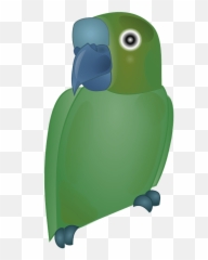 Green Parrot Clipart - Birds Emoji,Parakeet Emoji