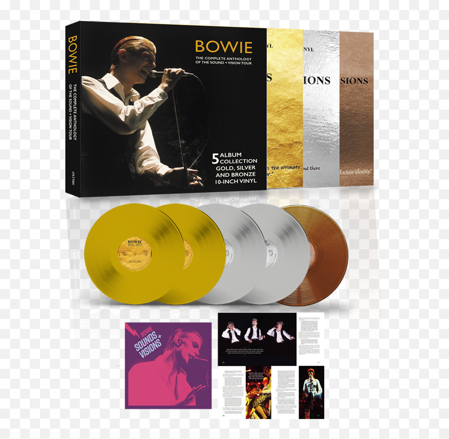 Rare Sought After 10 - David Bowie Sound And Vision Vinyl Box Set Emoji,Bestie Love Emotion Album Cover