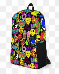 Fun Times Backpack - Water Painted Backpack Emoji,Where Can I Get A Emoji Backpack