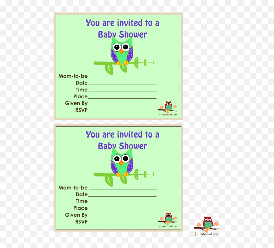 Free Printable Cute Owl Baby Shower Invitation - Greeting Language Emoji,Hey Diddle Diddle In Emojis