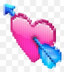 Heart With Arrow Emoji Cursor - Minecraft Arrow In Heart,Blue Arrow Emoji