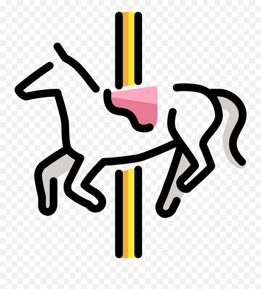 Carousel Horse Emoji Clipart - Carousel,Carousel Emoji