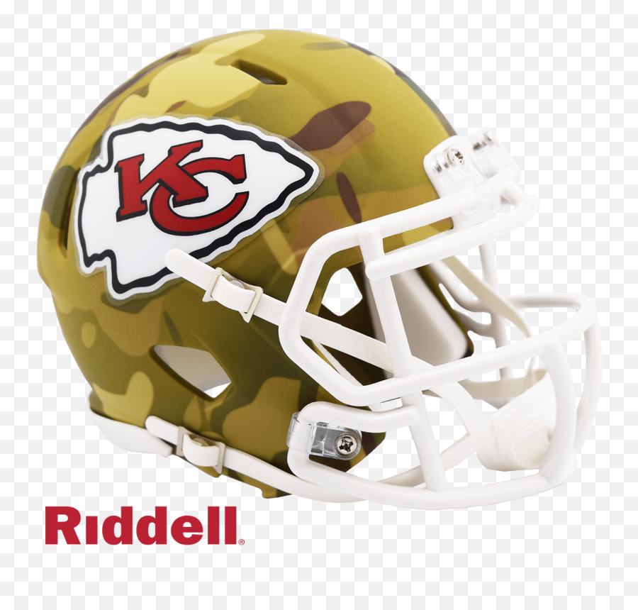Kansas City Chiefs - Camo Alternate Speed Riddell Mini Cleveland Browns Helmet Png Emoji,Gators Emoticon Georgia Bulldogs