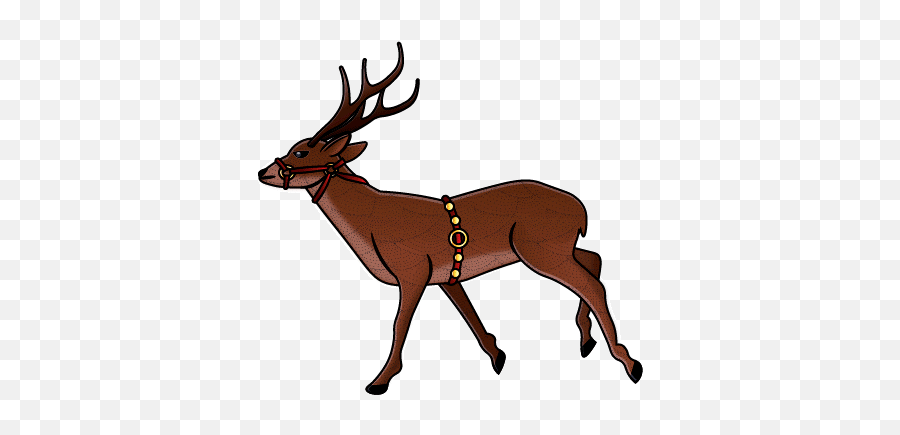 Pin - Running Christmas Deer Gif Emoji,Pilot Emoticons Gifs