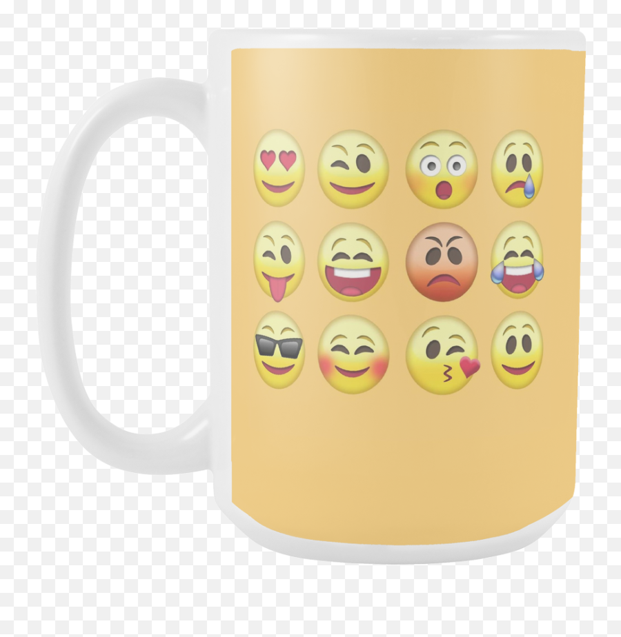 White 15oz Mug 12 Set Emoji Mug,Mug Emoji Transparent