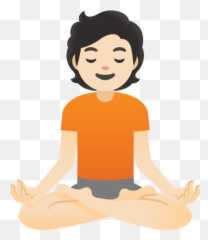 Light Skin Emoji - Meditation Emoji,Meditating Emojis