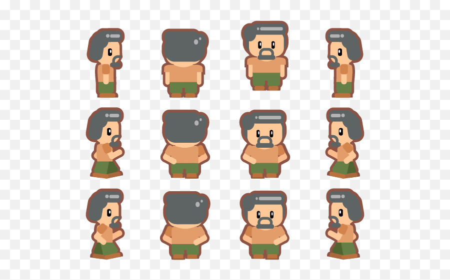 Character Sprite 3 Rpg Gamedev Market - For Adult Emoji,Adult Emoticon 3d Vector