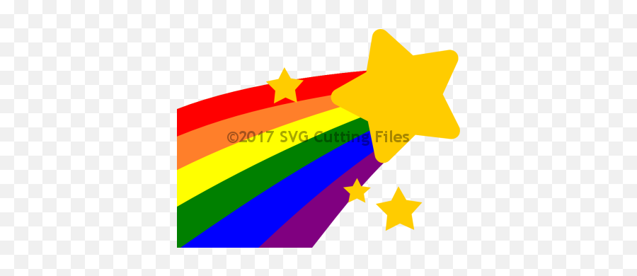 Svg Cutting Files - Svg Files For Silhouette Cameo Sure Cuts Rainbow Shooting Star Emoji,Rainbow Emoji Svg
