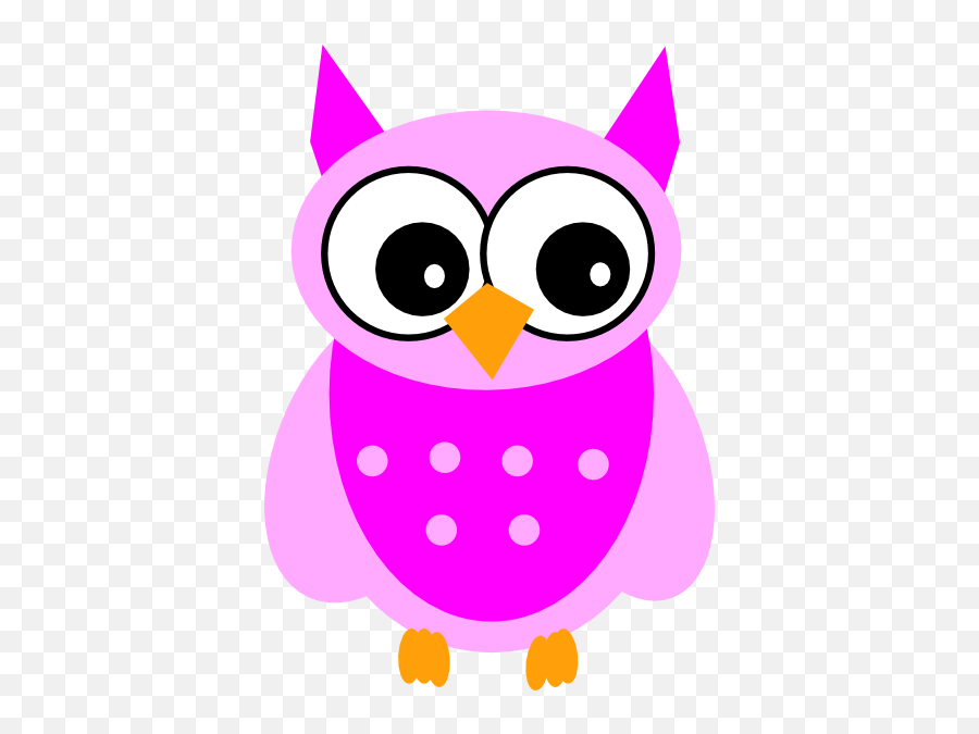 Cute Baby Owl Clip Art - Pink Cute Owl Clipart Emoji,Pink Owl Emoticon