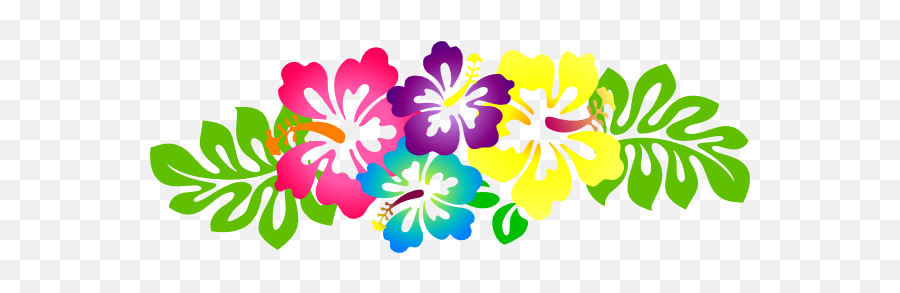 Luau Clip Art - Clipartbarn Hawaiian Flowers Clip Art Emoji,Hawaiian Flower...