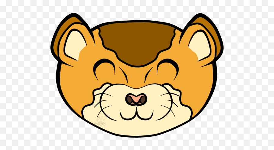 Chibi - Happy Emoji,Weasel Emoji