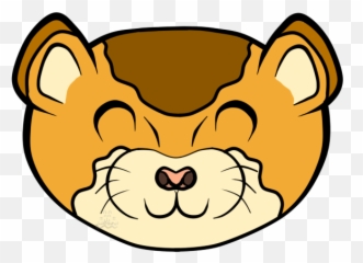 Chibi - Happy Emoji,Weasel Emoji