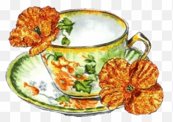 Top Fox In A Teacup Stickers For - Saucer Emoji,Coffee And Poodle Emoji