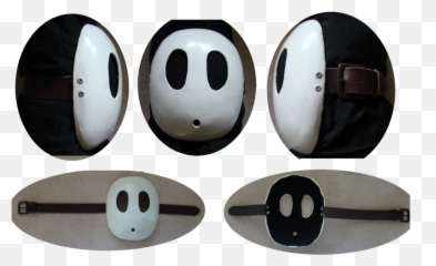 Handmade Shyguy Mask - Real Shy Guy Mask Full Size Png Emoji,Free Image Of Shy Emoticon