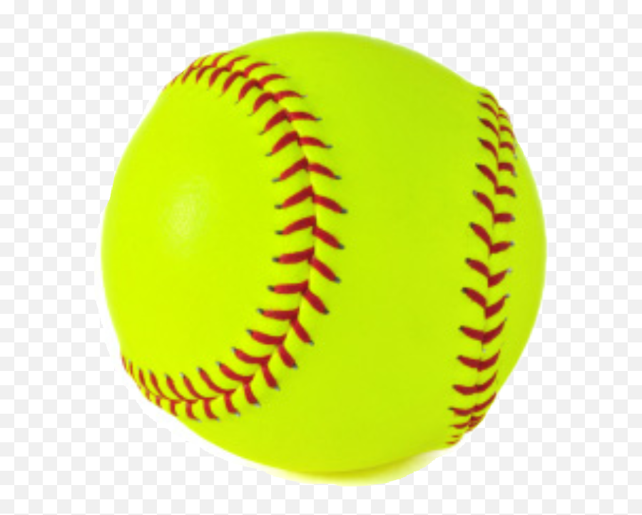 Softball Sticker - Yellow Softball Emoji,Softball Emojis