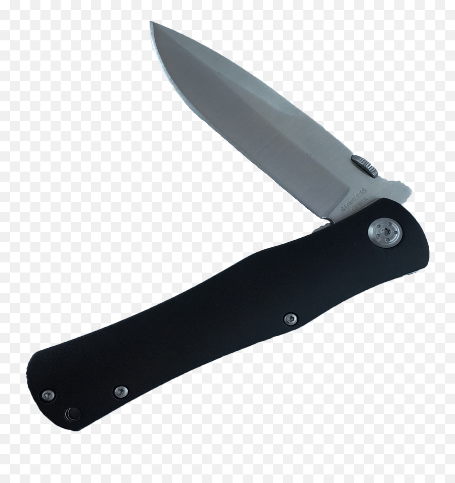 Black Pocket Knife - Utility Knife Full Size Png Download Emoji,Knife Emoji