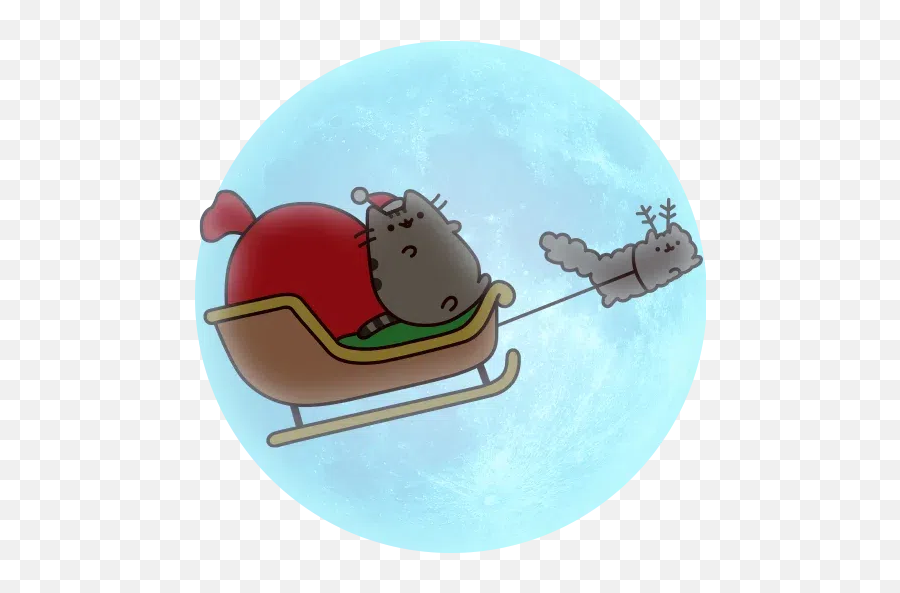 Fat Cat 3 Sticker Pack - Stickers Cloud Emoji,Sledding Emoji