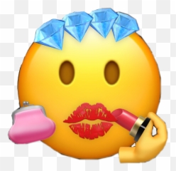 Freetoedit Smiley Emoji Sticker Sticker By Kathis123,Emoji With Lip Stick