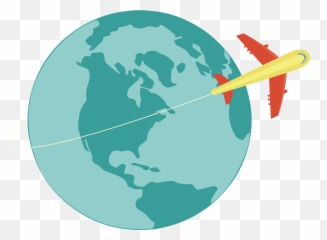 Download Hd World Map Clip Art A Plane That - Black And Emoji,Plane Emoji White