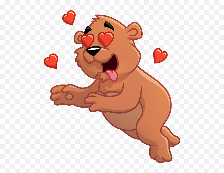 Marty Bearson By Telegram Messenger Llp Emoji,Messenger Bear Emoji