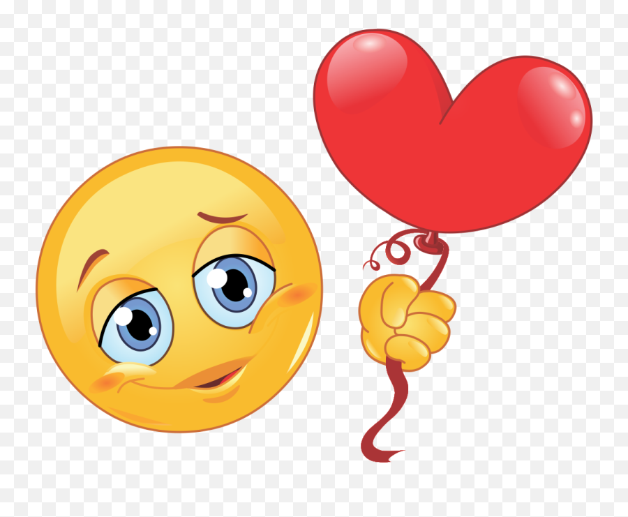 Heart Balloon Emoji Decal - Heart Smiley,Balloon Emoji