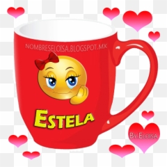 Estela - Happy Emoji,Corazon Azul Facebook Emoticon
