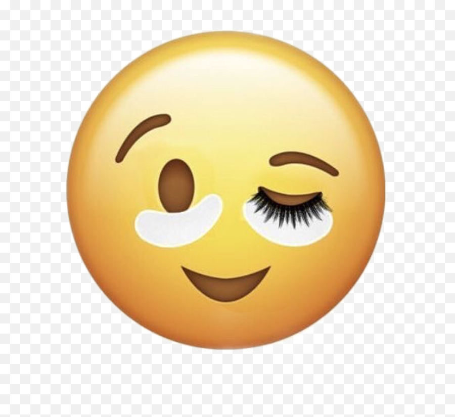 Lashes Emoji Emojis Sticker - Eyelash Extensions,Emoji With Eyelashes
