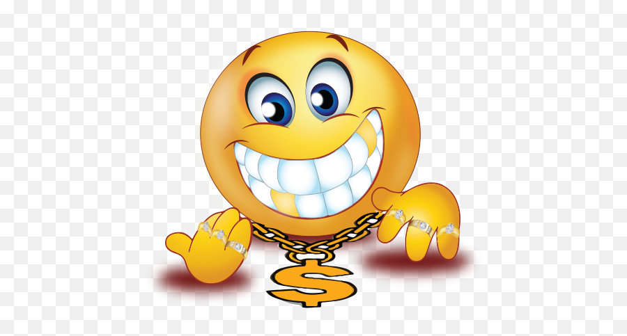 Rich Man Golden Teeth Emoji - Emoji With Gold Teeth,Teeth Emoji