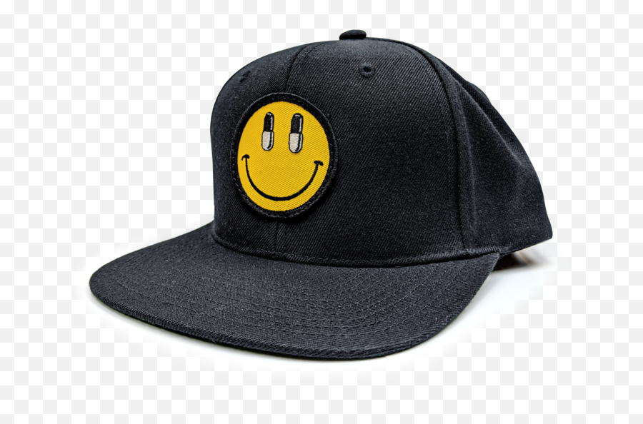 Happy Pills Snapback Hat Black - Unisex Emoji,Emoticon Happy Pills