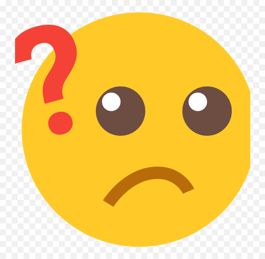 Question Smiley Png - Emoji Con Signos De Interrogacion Question Emoji Transparent,Emoji Icons High Resolution