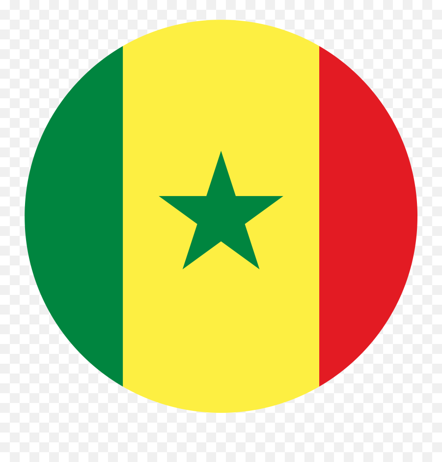 Senegal Flag Emoji Campro - Round Senegal Flag,Emoji Express Flags Vs Flags