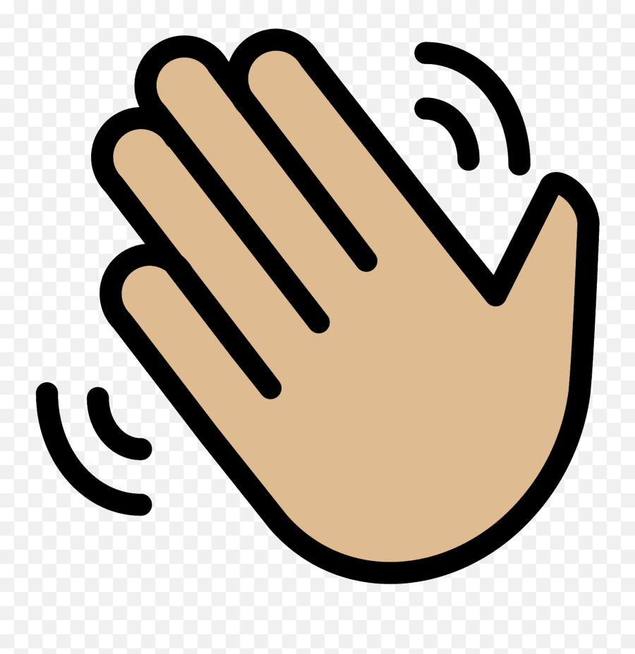 Waving Hand Emoji Clipart Free Download Transparent Png - Waving Symbol,Hand Emoji