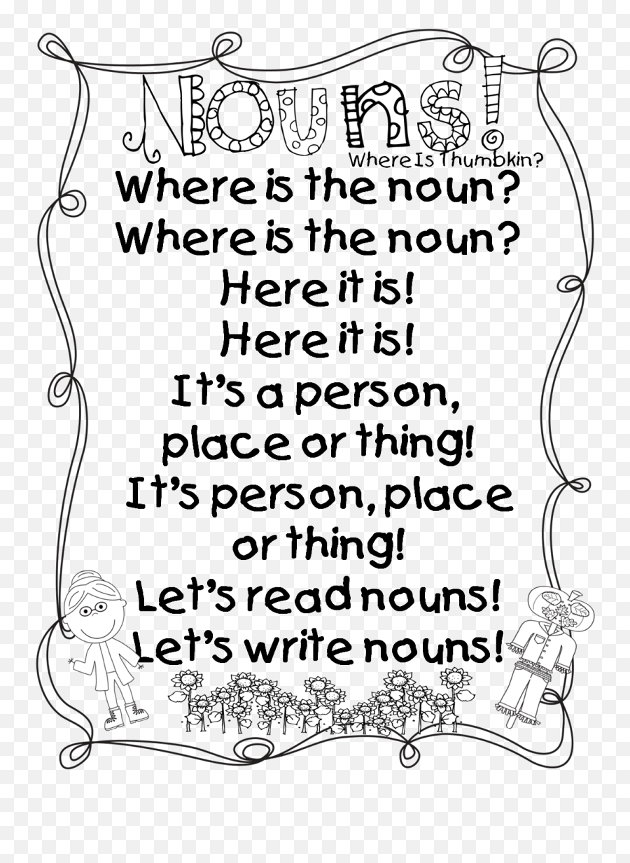 Readeru0027s Theater And That Little Old Lady Noun Verb Pack - Poem About Nouns For Kids Emoji,Emotions Nouns