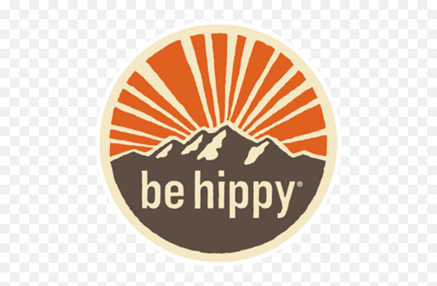 Be Hippy Logo Sticker - Sticker Mania Hippy Colorado Emoji,Peace Hippy Smiley Emoticon